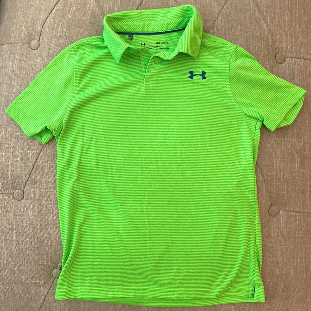 Under Armour Neon Striped Polo - medium